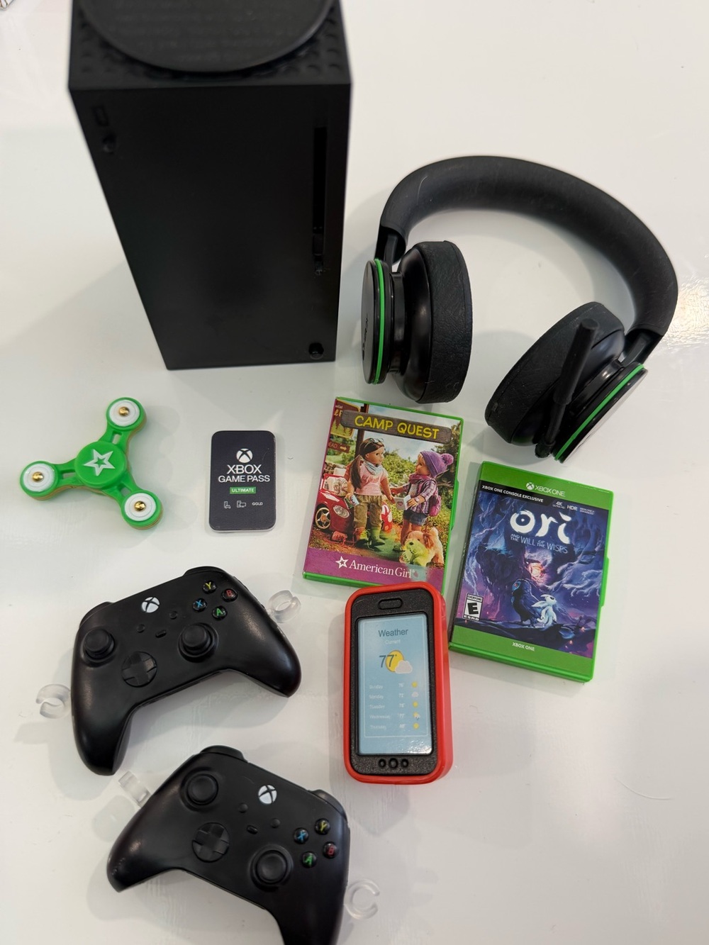 American Girl Xbox Gaming Set. Series X Console, Controllers, Headset, & more